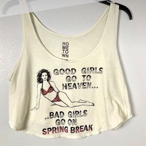 ISO! “Bad Girls Go On Spring Break” Hometown Heroes Urban Outfitters UO Tank